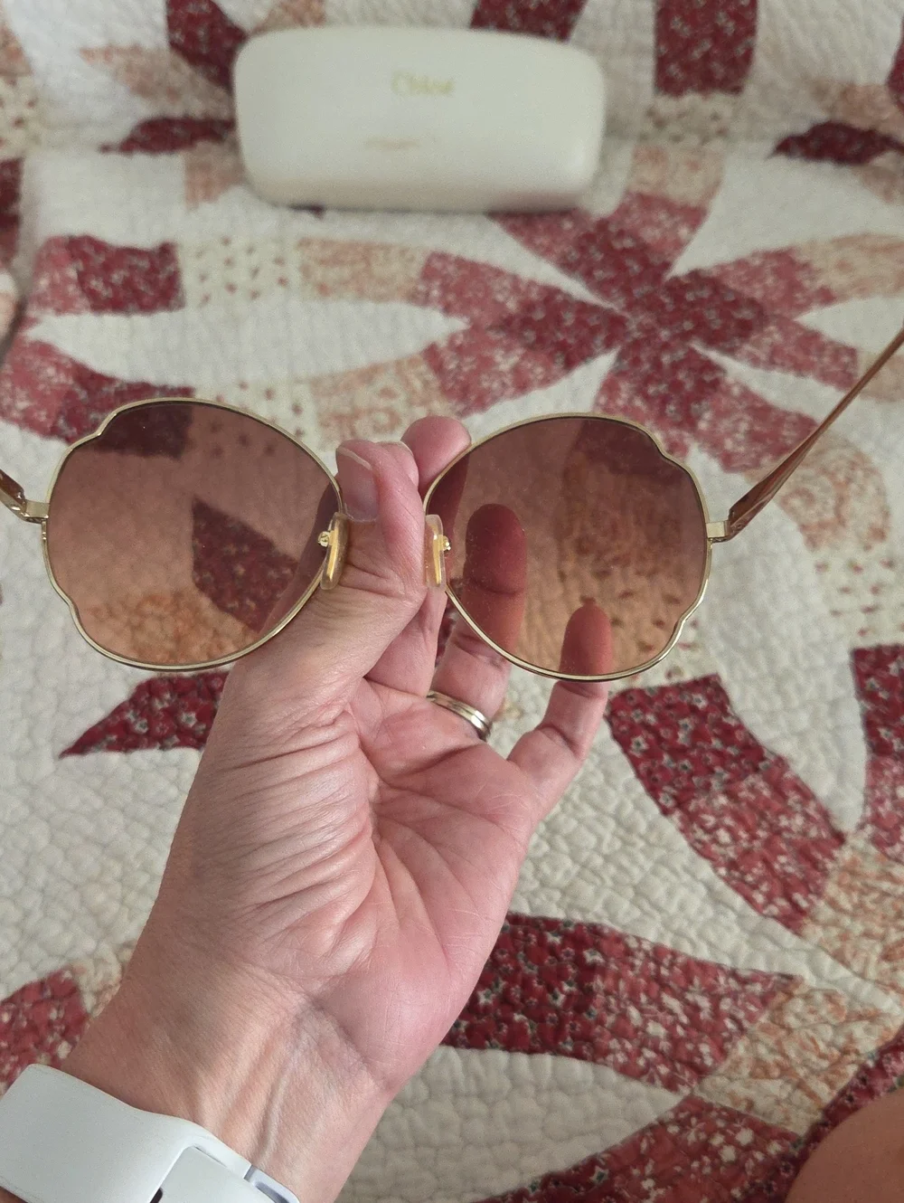 Chloe Sunglasses with Case and cloth